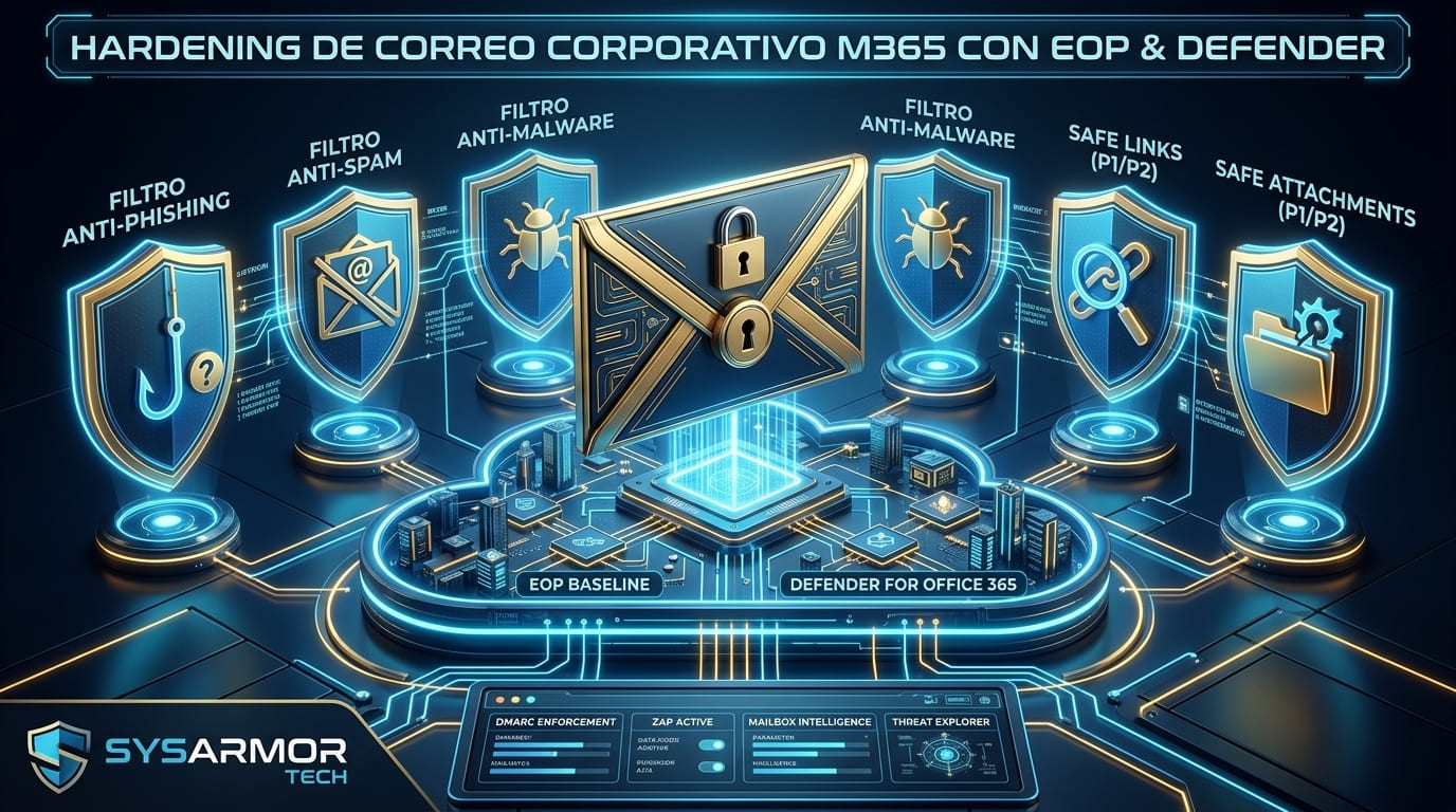 Hardening de Correo Corporativo en Microsoft 365: Guía Técnica con EOP y Defender