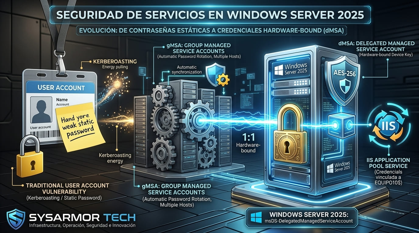Implementación de Cuentas dMSA (Delegated Managed Service Accounts) en Windows Server 2025